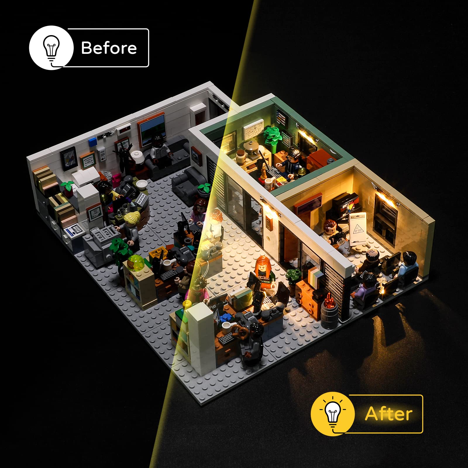 Amazon.co.jp: YEABRICKS LEDライト Lego-21336 Ideas The Office